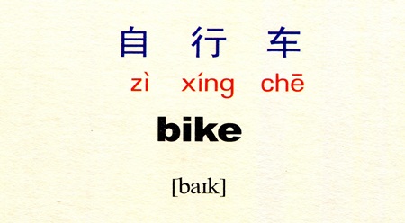 Tự học tiếng Trung với danh từ Xe đạp 自行车